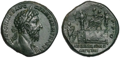 Marco aurelio sesterzio in - aurelio,,