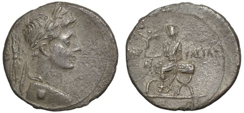 Ottaviano denario argento - denario, in