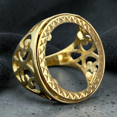 Anello mezza sovrana vintage - anello,